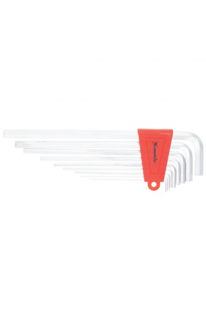 Набор ключей имбусовых HEX, 1.5-10 мм, CrV, 9 шт, экстра-длинные, сатин Matrix