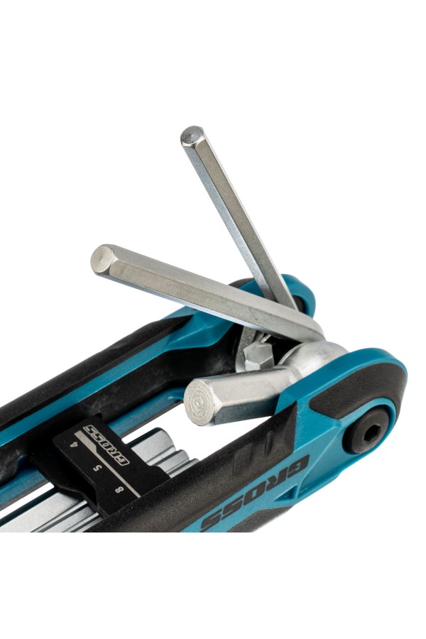 Набор ключей имбусовых HEX, складные, 8 шт CrV Gross