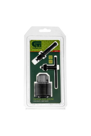 Патрон для дрели ключевой, 1.5-13 мм, 1/2, адаптер SDS Plus Сибртех