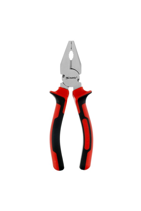 Плоскогубцы Nickel, 160 мм, никелированные, двухкомпонентные рукоятки Matrix