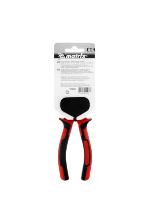 Плоскогубцы Nickel, 160 мм, никелированные, двухкомпонентные рукоятки Matrix