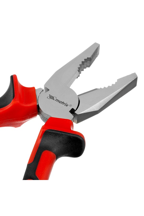 Плоскогубцы Nickel, 180 мм, никелированные, двухкомпонентные рукоятки Matrix