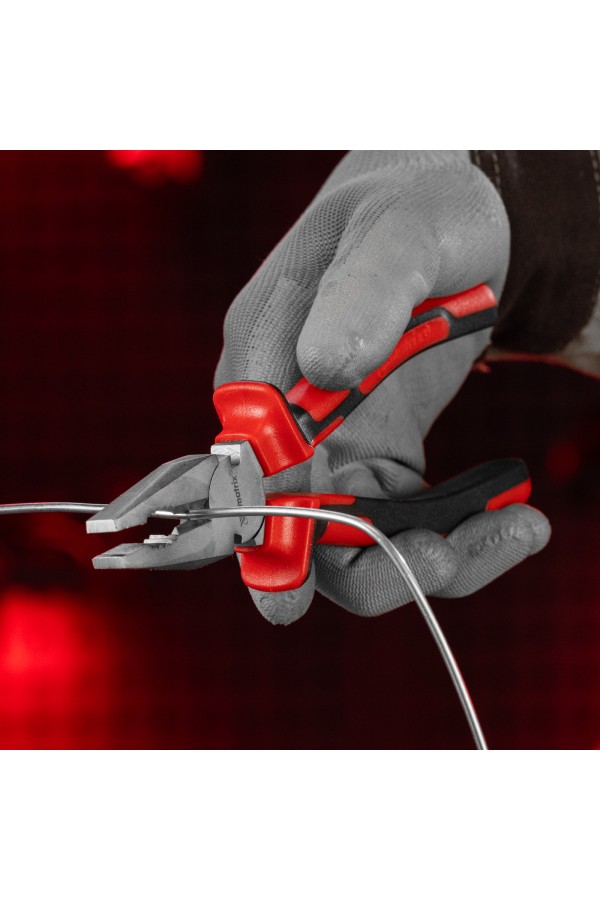 Плоскогубцы Nickel, 180 мм, никелированные, двухкомпонентные рукоятки Matrix