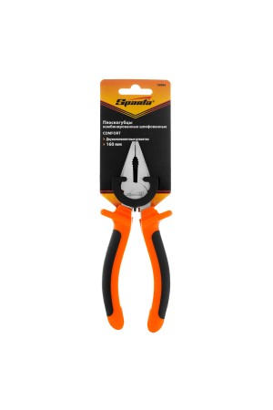 Плоскогубцы комбинированные Comfort, 160 мм, шлифованные, двухкомпонентные рукоятки Sparta