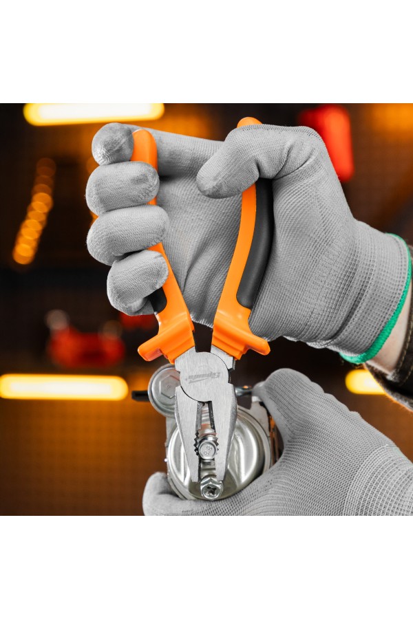 Плоскогубцы комбинированные Comfort, 180 мм, шлифованные, двухкомпонентные рукоятки Sparta