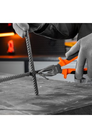 Плоскогубцы комбинированные Comfort, 200 мм, шлифованные, двухкомпонентные рукоятки Sparta