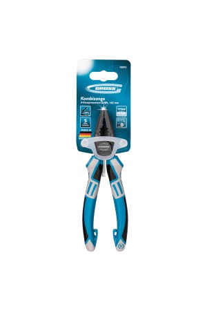 Плоскогубцы комбинированные 165 мм, трехкомпонентные рукоятки Gross