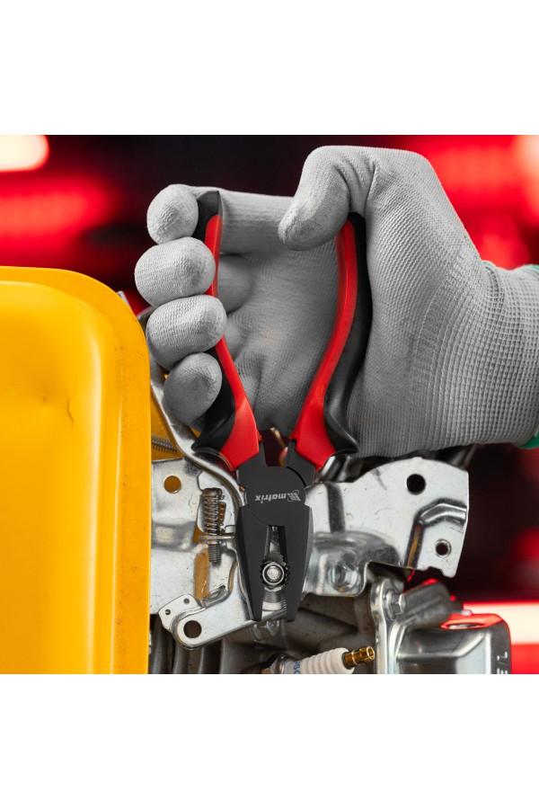 Плоскогубцы комбинированные Black Nickel, 160 мм, двухкомпонентные рукоятки Matrix