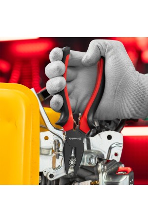 Плоскогубцы комбинированные Black Nickel, 180 мм, двухкомпонентные рукоятки Matrix