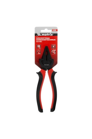 Плоскогубцы комбинированные Black Nickel, 180 мм, двухкомпонентные рукоятки Matrix