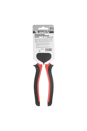 Плоскогубцы комбинированные Black Nickel, 200 мм, двухкомпонентные рукоятки Matrix