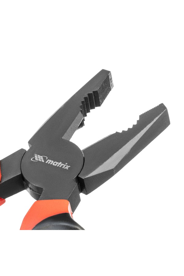 Плоскогубцы комбинированные Black Nickel, 200 мм, двухкомпонентные рукоятки Matrix