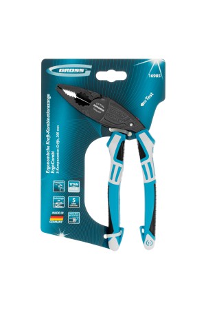 Плоскогубцы комбинированные с изогнутой головой, трехкомпонентные рукоятки, 200 мм Gross