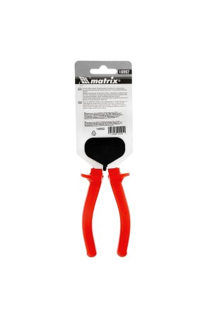 Плоскогубцы Econom, 160 мм, шлифованные, пластмассовые рукоятки Matrix