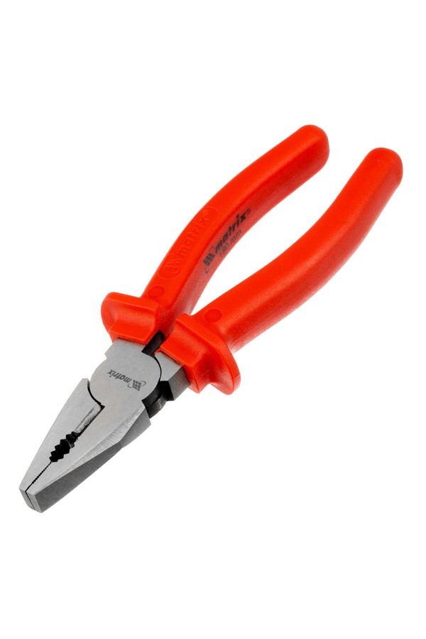 Плоскогубцы Econom, 180 мм, шлифованные, пластмассовые рукоятки Matrix