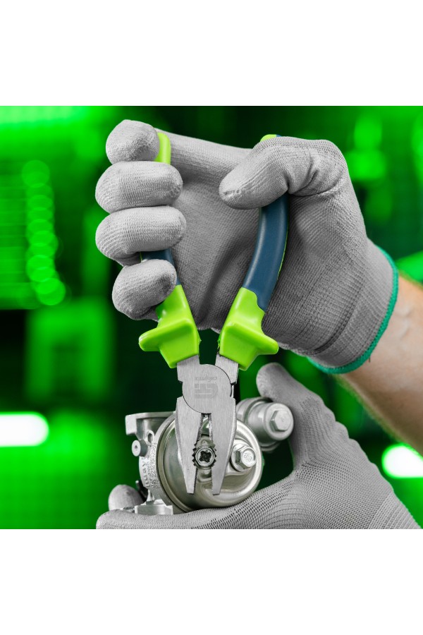 Плоскогубцы комбинированные, 180 мм, двухкомпонентные рукоятки Сибртех