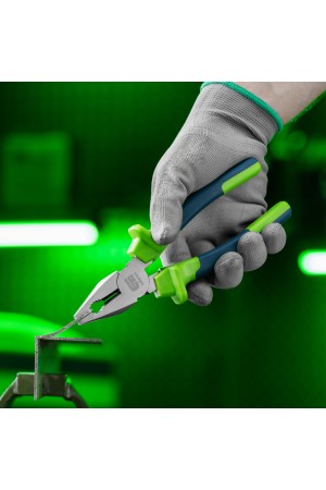 Плоскогубцы комбинированные, 200 мм, двухкомпонентные рукоятки Сибртех