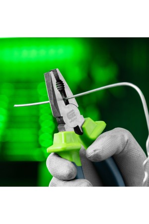 Плоскогубцы комбинированные, 200 мм, двухкомпонентные рукоятки Сибртех