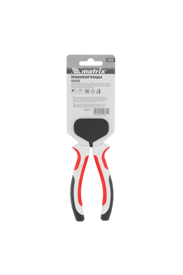 Плоскогубцы Premium, 160 мм, трехкомпонентные рукоятки Matrix