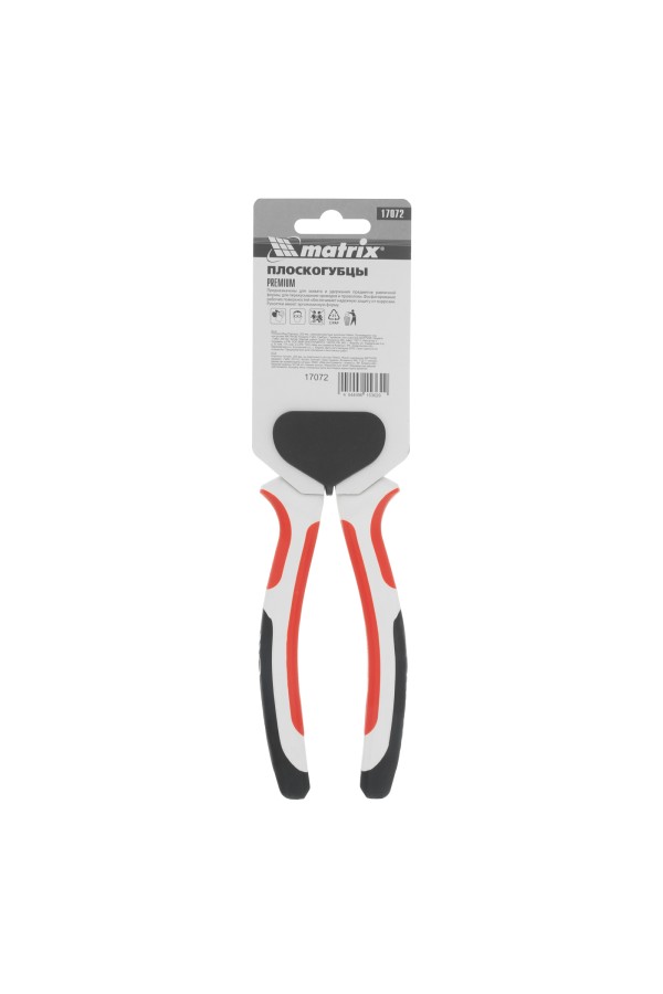Плоскогубцы Premium, 200 мм, трехкомпонентные рукоятки Matrix