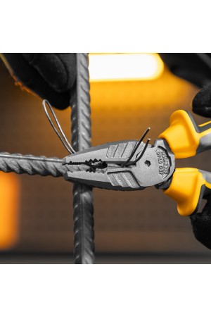 Плоскогубцы комбинированные 180 мм, трехкомпонентные рукоятки Denzel