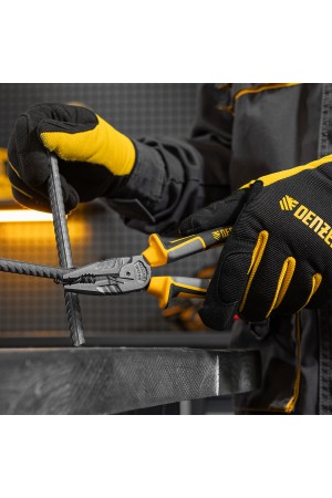 Плоскогубцы комбинированные 205 мм, трехкомпонентные рукоятки Denzel