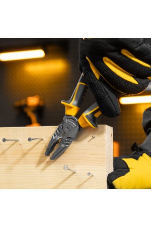 Плоскогубцы комбинированные 205 мм, трехкомпонентные рукоятки Denzel