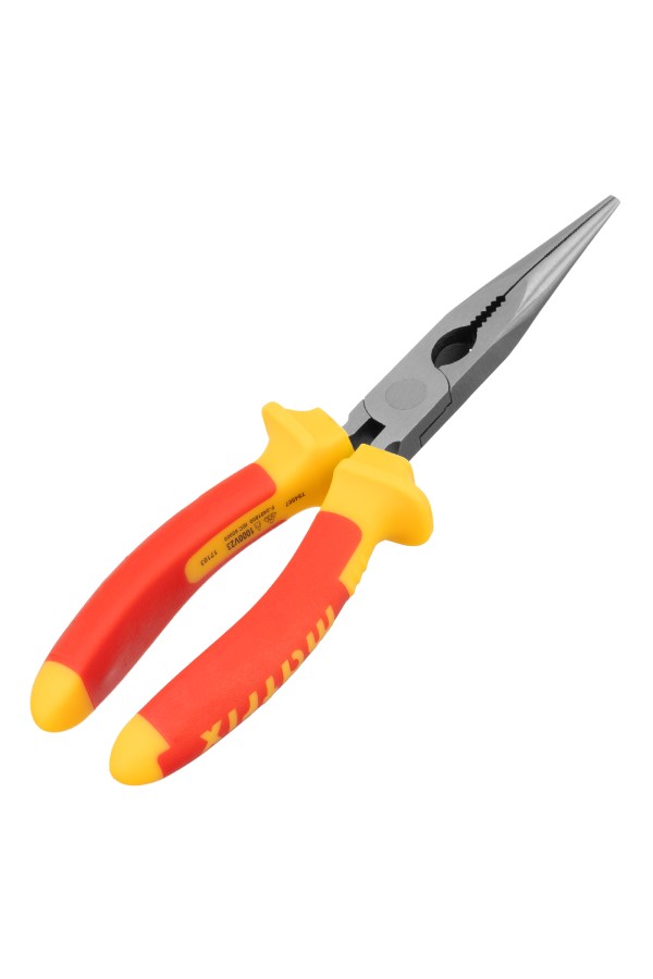 Длинногубцы прямые Insulated, 200 мм, двухкомпонентные рукоятки Matrix Professional