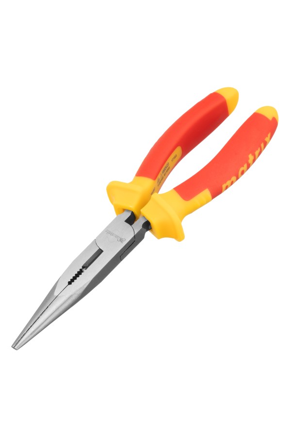 Длинногубцы прямые Insulated, 200 мм, двухкомпонентные рукоятки Matrix Professional