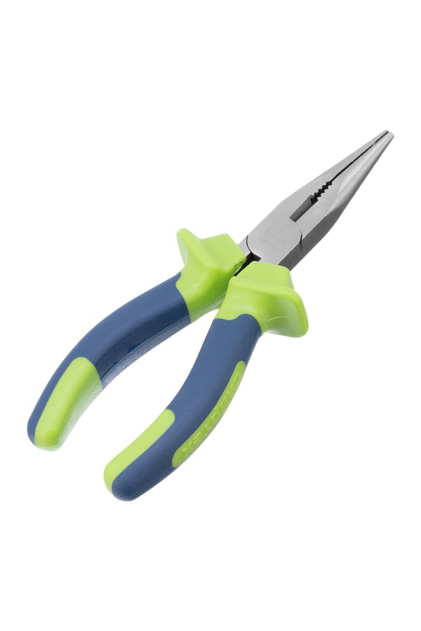 Длинногубцы прямые, 160 мм, двухкомпонентные рукоятки Сибртех