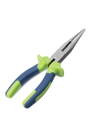 Длинногубцы прямые, 180 мм, двухкомпонентные рукоятки Сибртех