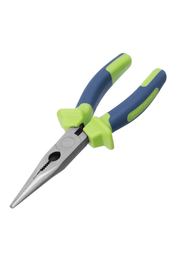 Длинногубцы прямые, 180 мм, двухкомпонентные рукоятки Сибртех