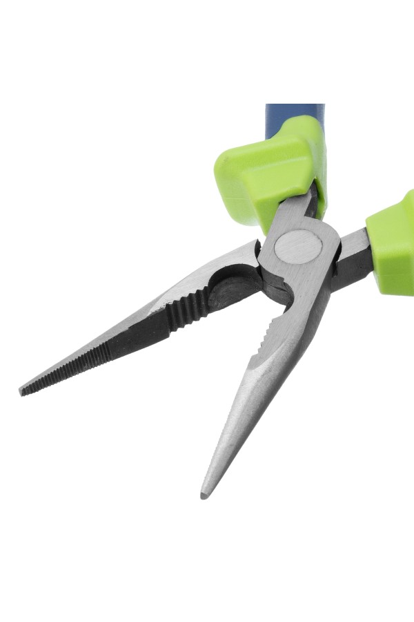 Длинногубцы прямые, 180 мм, двухкомпонентные рукоятки Сибртех