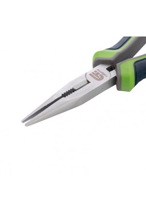 Длинногубцы прямые, 180 мм, трехкомпонентные рукоятки Сибртех