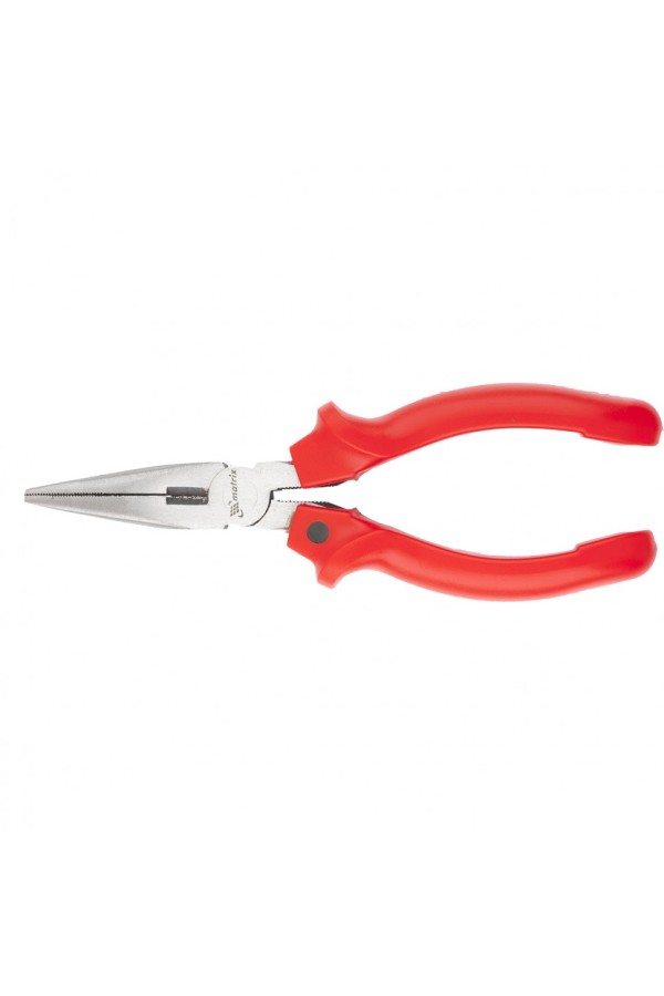 Длинногубцы прямые Standard, 160 мм, шлифованные, пластмассовые рукоятки Matrix