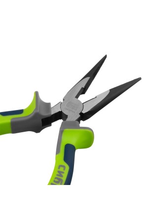 Длинногубцы прямые 160 мм, фосфатирование, трехкомпонентные рукоятки Сибртех