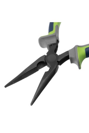 Длинногубцы прямые 180 мм, фосфатирование, трехкомпонентные рукоятки Сибртех