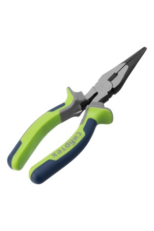 Длинногубцы прямые 180 мм, фосфатирование, трехкомпонентные рукоятки Сибртех