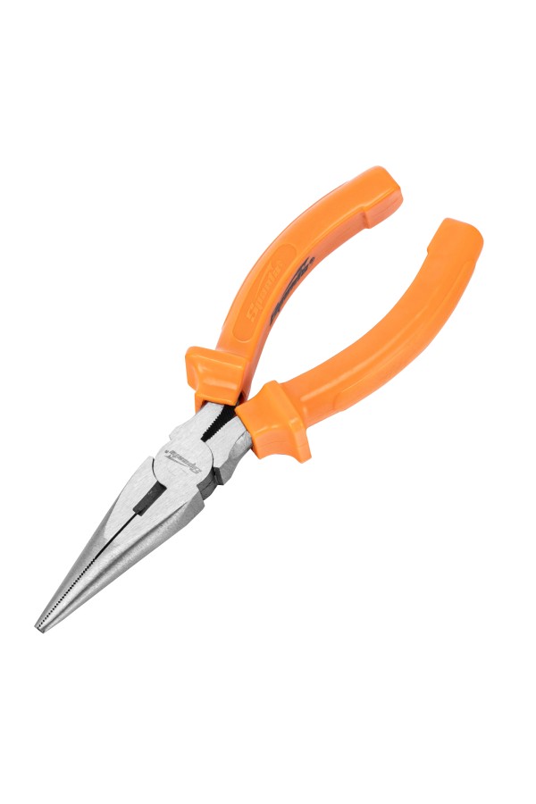 Длинногубцы прямые Classic, 160 мм, шлифованные, пластмассовые рукоятки Sparta