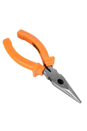 Длинногубцы прямые Classic, 160 мм, шлифованные, пластмассовые рукоятки Sparta