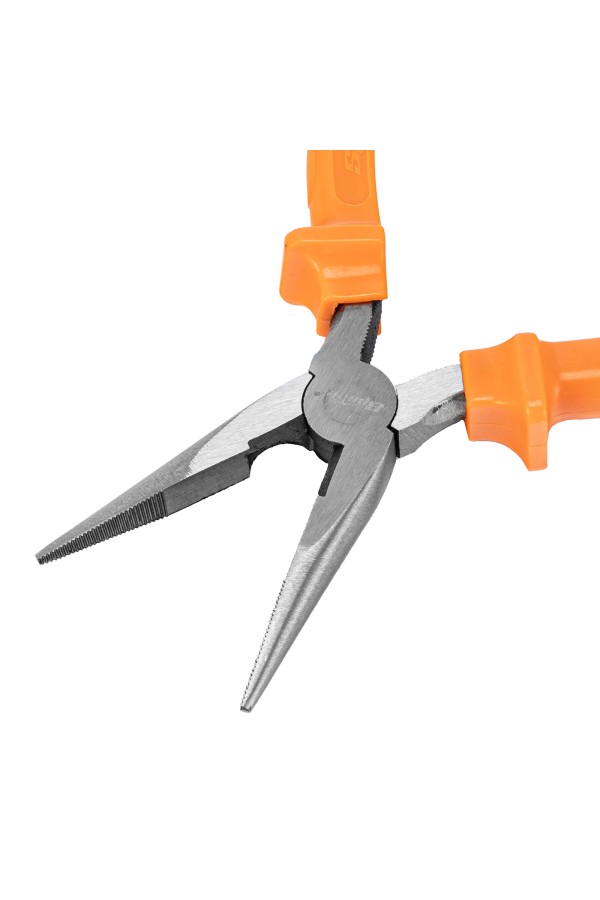 Длинногубцы прямые Classic, 160 мм, шлифованные, пластмассовые рукоятки Sparta