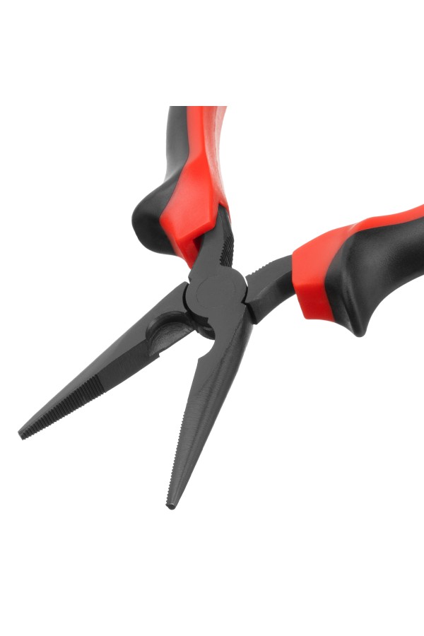 Длинногубцы прямые Black Nickel, 160 мм, двухкомпонентные рукоятки Matrix