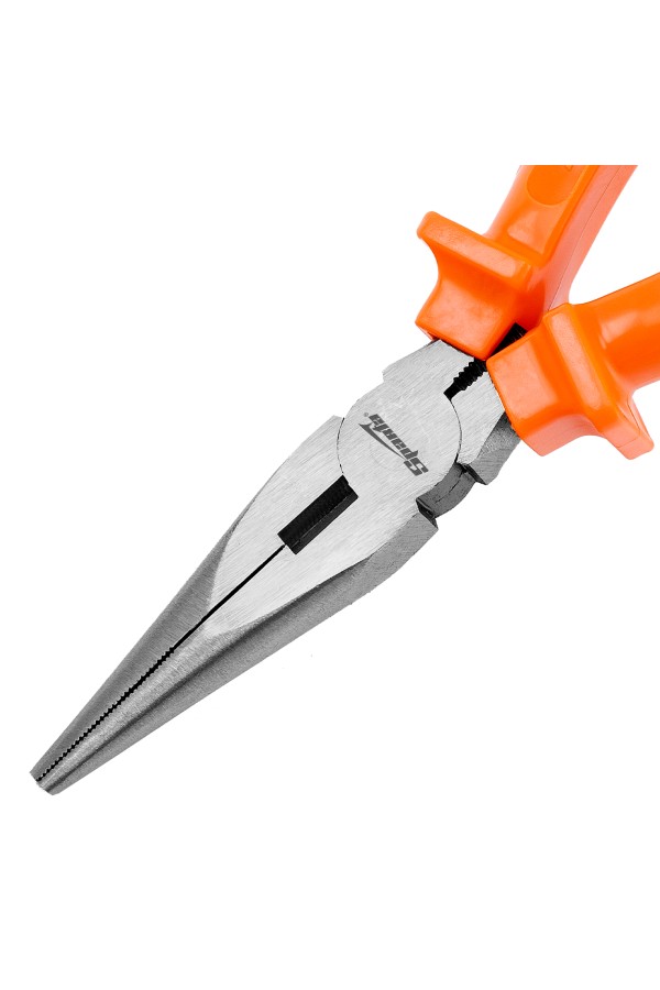 Длинногубцы прямые Classic, 180 мм, шлифованные, пластмассовые рукоятки Sparta