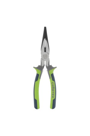 Длинногубцы прямые 200 мм, фосфатирование, трехкомпонентные рукоятки Сибртех