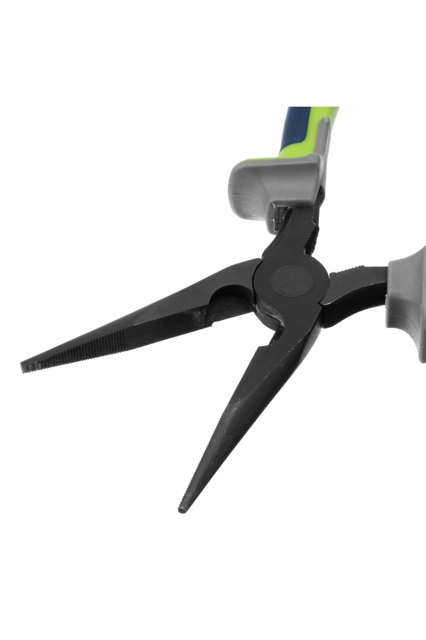 Длинногубцы прямые 200 мм, фосфатирование, трехкомпонентные рукоятки Сибртех