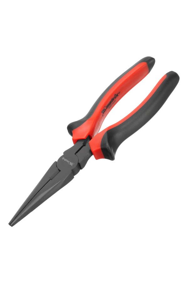 Длинногубцы прямые Black Nickel, 200 мм, двухкомпонентные рукоятки Matrix