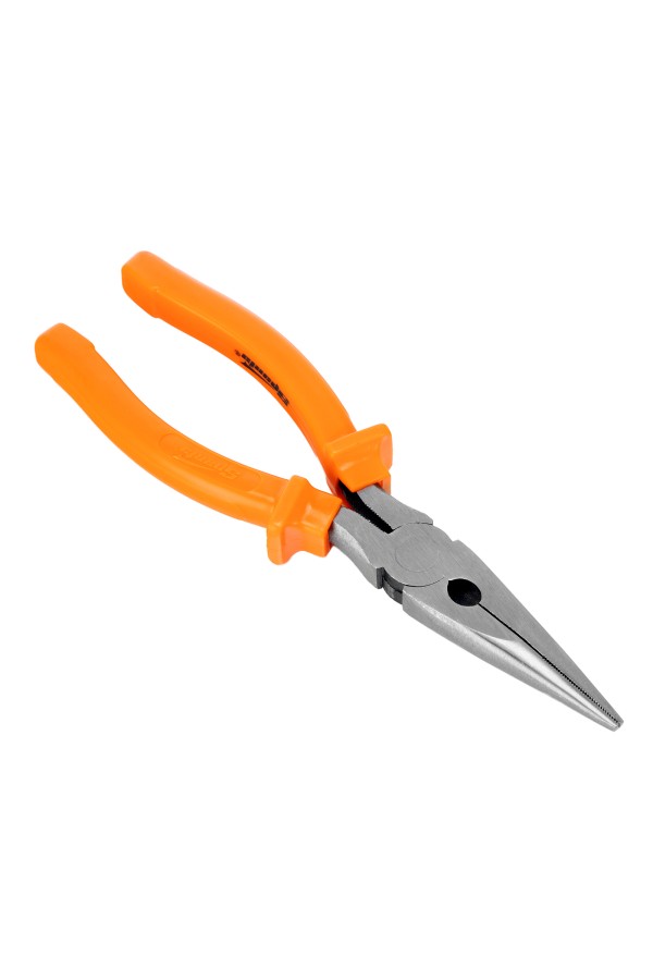 Длинногубцы прямые Classic, 200 мм, шлифованные, пластмассовые рукоятки Sparta