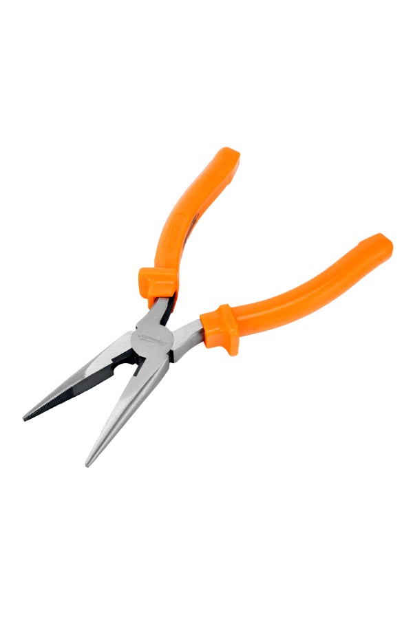 Длинногубцы прямые Classic, 200 мм, шлифованные, пластмассовые рукоятки Sparta