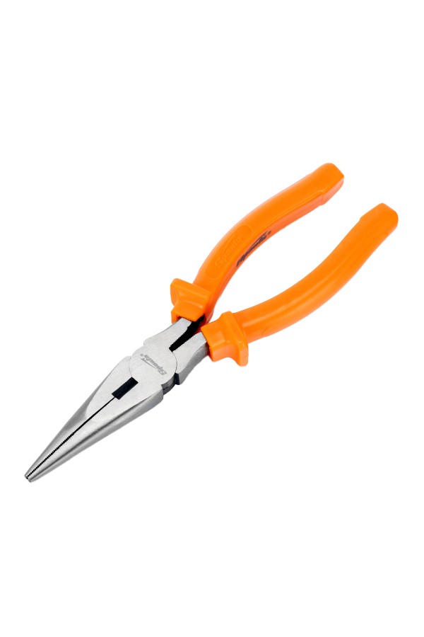 Длинногубцы прямые Classic, 200 мм, шлифованные, пластмассовые рукоятки Sparta