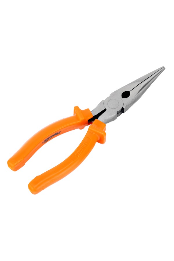 Длинногубцы прямые Classic, 200 мм, шлифованные, пластмассовые рукоятки Sparta